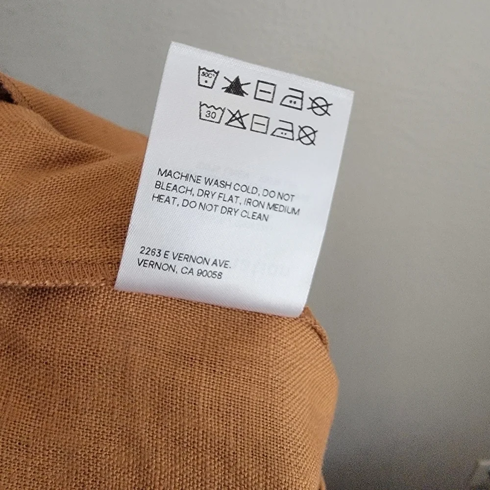 Reformation Justin Linen Pant in Barley size 2 NWT
